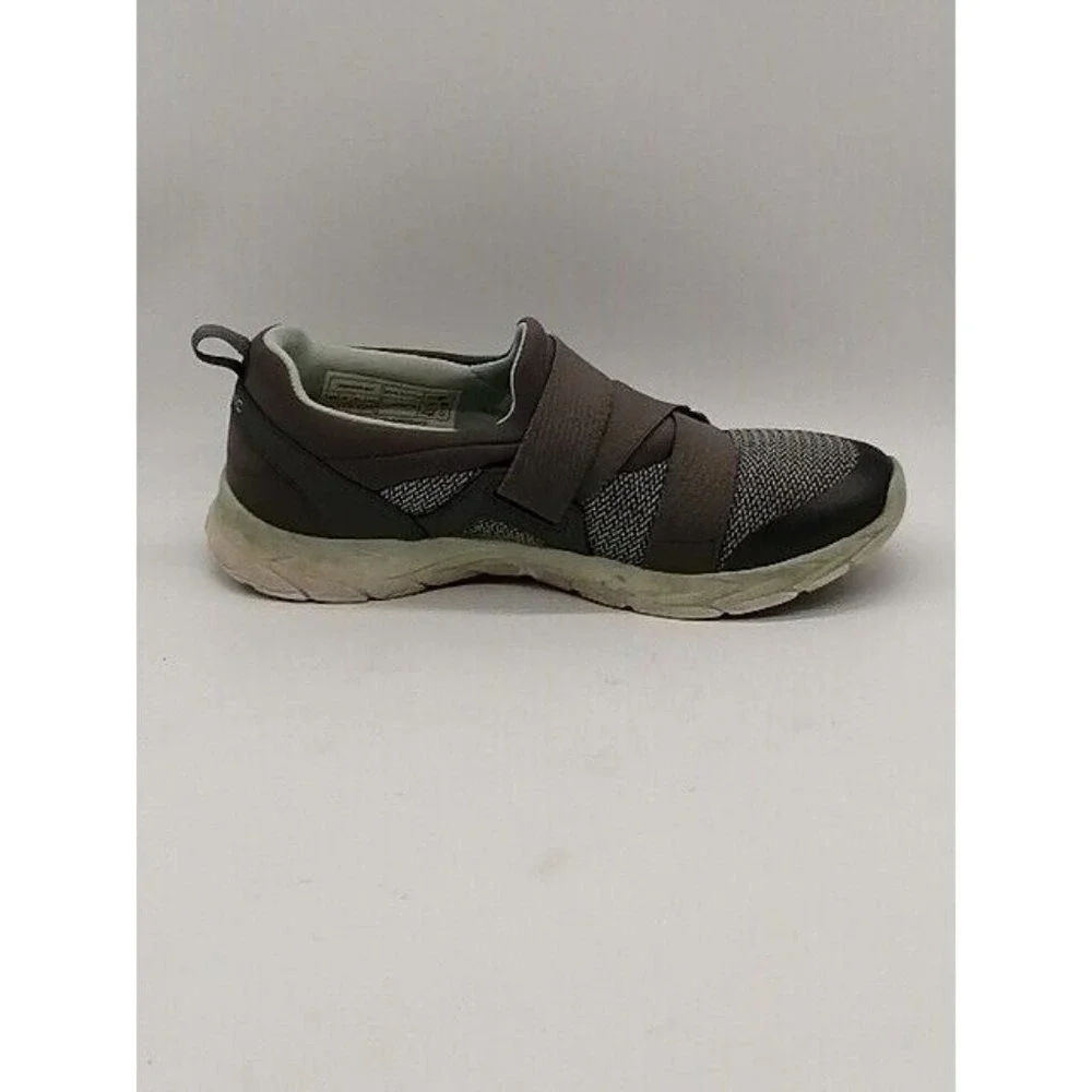 Vionic Shoes Womens Sneakers Dash Gray Hook Loop Strap Walking Round Toe 6.5